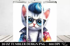 Cute Baby Cat Model Drawing | 20 oz Tumbler Product Image 2