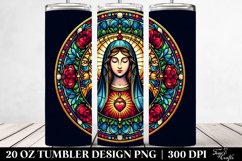 Stained Virgin Mary 20 Oz Tumbler Product Image 2