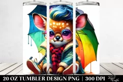 Cute Baby Deer Drawing | 20 oz Tumbler Product Image 2