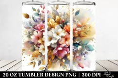 Colorfull Bouquet with Jasmine | 20 Oz Tumbler Product Image 2