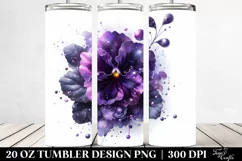 Shiny Violet Made of Shiny Material | 20 Oz Tumbler Product Image 2