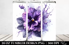Shiny Violet Made of Shiny Material | 20 Oz Tumbler Product Image 2