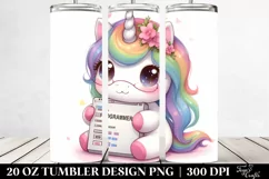 Pastel Cute Baby Unicorn Tumbler Product Image 2