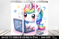 Pastel Cute Baby Unicorn Tumbler Product Image 2
