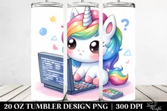 Pastel Cute Baby Unicorn Tumbler Product Image 2