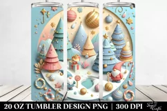 Colorful Gnome in 3D Scene, Transparent 20 Oz Tumbler Product Image 2