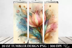 Glossy Tulip Clipart 20 Oz Tumbler Product Image 2