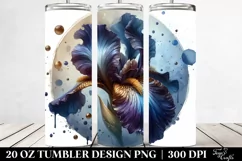 Glossy Iris with Golden Insertions | 20 Oz Tumbler Product Image 2