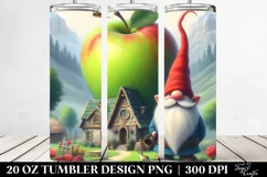 Digital Painting Gnome Beach Wear Red Hat | 20 oz Tumbler Product Image 2