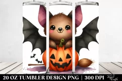 Whimsical Halloween Bat Clipart 20 Oz Tumbler Product Image 2