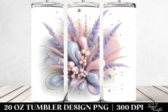 Glossy Lavender Floral 20 Oz Tumbler Product Image 2