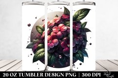Detailed Glossy Impatiens | 20 Oz Tumbler Product Image 2