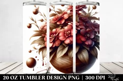 Detailed Glossy Impatiens | 20 Oz Tumbler Product Image 2