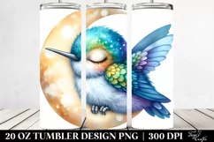 Colorful Baby Hummingbird Tumbler Product Image 2
