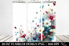 Vibrant Wild Flowers | 20 oz Tumbler Product Image 2