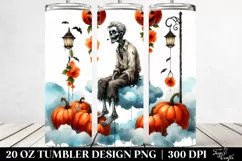 Retro Halloween Zombie | 20 oz Tumbler Product Image 2