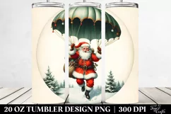 Santa with Parachute 20 Oz Tumbler Product Image 2