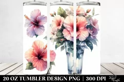 Hibiscus Filled | 20 oz Tumbler Product Image 2