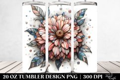 Stained Zinnia | 20 Oz Tumbler Product Image 2