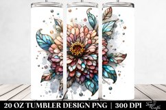 Stained Zinnia | 20 Oz Tumbler Product Image 2
