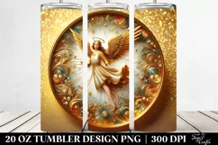 Vibrant Glittery Angel 20 Oz Tumbler Product Image 2