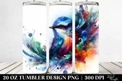 Vibrant Ice Bird, Abstract Frame | 20 oz Tumbler Product Image 2