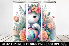 Pastel Unicorn Volleyball | 20 oz Tumbler Product Image 2