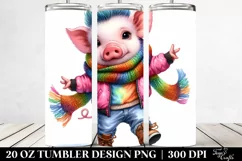 Cute Baby Pig | 20 oz Tumbler Product Image 2