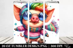 Cute Baby Pig | 20 oz Tumbler Product Image 2