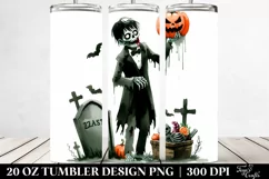 Funny Halloween Clipart | 20 oz Tumbler Product Image 2