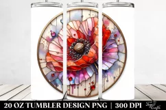 Stained Poppy | 20 oz Tumbler Product Image 2