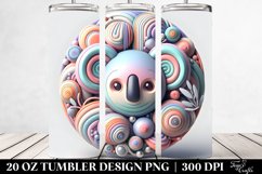 3D Koala Christmas Ornament 20 Oz Tumbler Product Image 2