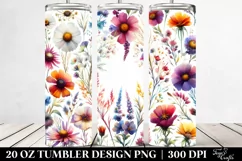 Colorful Wild Flowers | 20 oz Tumbler Product Image 2