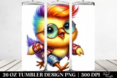 Revolted Baby Chicken Running | 20 oz Tumbler Product Image 2