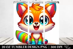 Cute Cartoon Baby Fox | 20 oz Tumbler Product Image 2