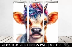 Cute Baby Cow 20 Oz Tumbler Product Image 2
