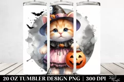 Baby Kitten Halloween 20 Oz Tumbler Product Image 2