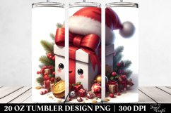 Santa Hat on Present, 20 Oz Tumbler Product Image 2