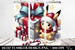 Santa Hat on Present, 20 Oz Tumbler Product Image 2