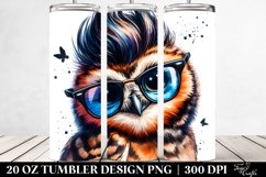 Posing Baby Owl | 20 oz Tumbler Product Image 2