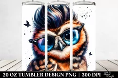 Posing Baby Owl | 20 oz Tumbler Product Image 2
