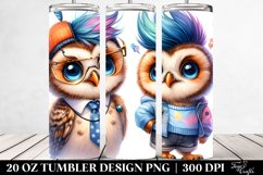 Posing Baby Owl | 20 oz Tumbler Product Image 2