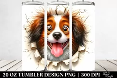 Crazy Watercolor Brittany | 20 oz Tumbler Product Image 2
