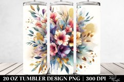 Colorful Bouquet with Freesia | 20 oz Tumbler Product Image 2