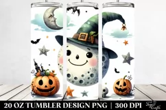 Funny Halloween Moon Clipart 20 Oz Tumbler Product Image 2