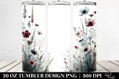 Wild Flowers Tall Tumbler 20 oz Product Image 2