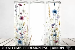 Wild Flowers Tall Tumbler 20 oz Product Image 2