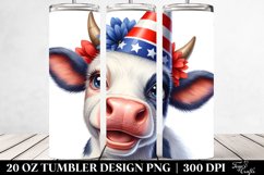 Watercolor Cow Portrait with Enthusiastic Large Smile | 20 Product Image 2