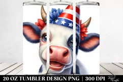 Watercolor Cow Portrait with Enthusiastic Large Smile | 20 Product Image 2
