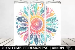 Whimsical Colorful Sun Clipart 20 Oz Tumbler Product Image 2